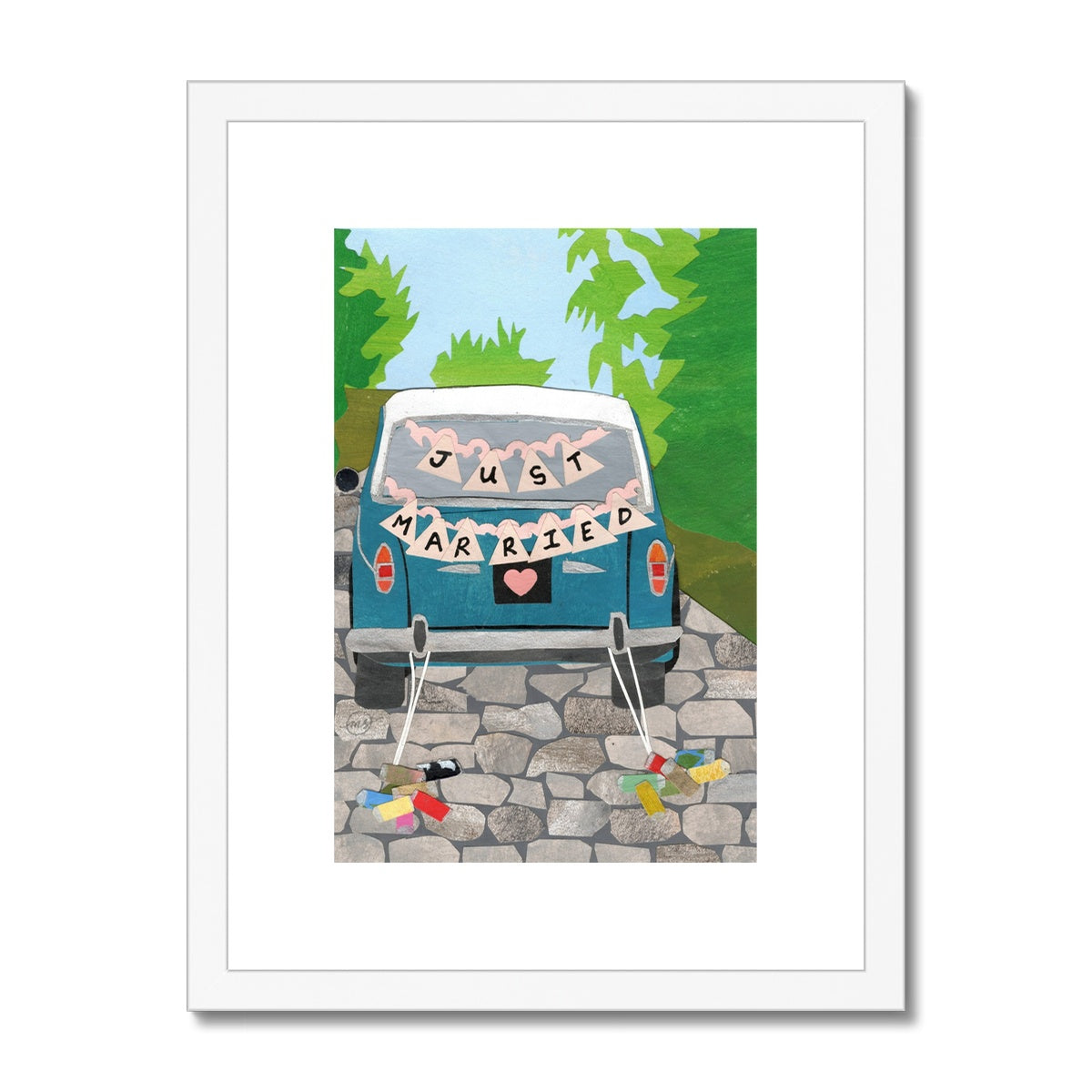 Just Married Framed & Matted Print
